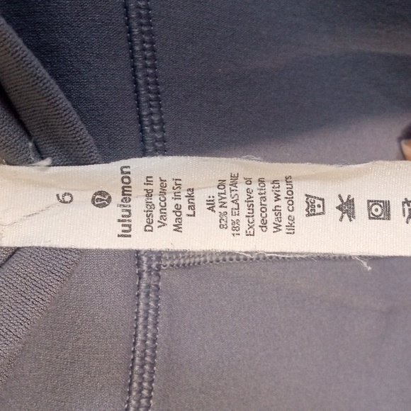 Lululemon Women's Gray High-Waisted Athletic Capri Size 6 - Picture 2 of 7